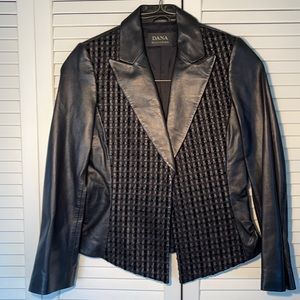 DANA BACHMAN BLACK LEATHER JACKET SIZE 6